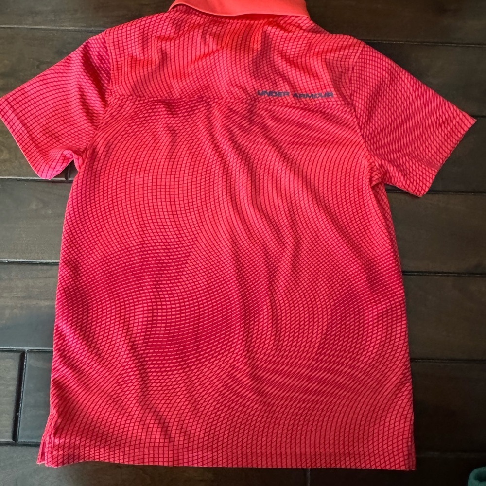 Under Armour boys Vibrant Red Polo Shirt - Picture 2 of 3